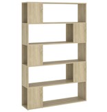 VidaXL Boekenkast/kamerscherm 100x24x155 cm spaanplaat sonoma eiken