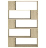 VidaXL Boekenkast/kamerscherm 100x24x155 cm spaanplaat sonoma eiken
