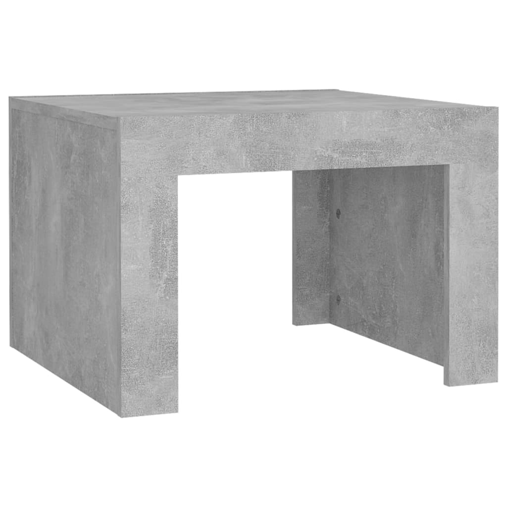 Salontafel 50x50x35 cm spaanplaat betongrijs