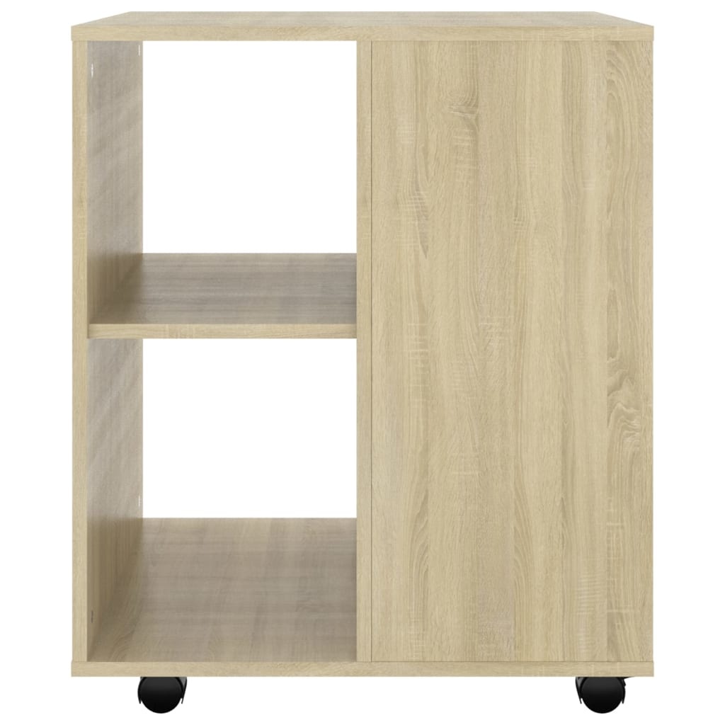 Kast verrijdbaar 60x53x72 cm spaanplaat sonoma eikenkleurig