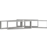 VidaXL Wandschappen kubus 4 st 80x15x26,5 cm spaanplaat betongrijs