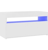 VidaXL Tv-meubel met LED-verlichting 75x35x40 cm wit