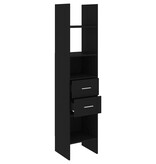 VidaXL Boekenkast 40x35x180 cm spaanplaat zwart