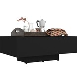 VidaXL Salontafel 85x55x31 cm spaanplaat zwart