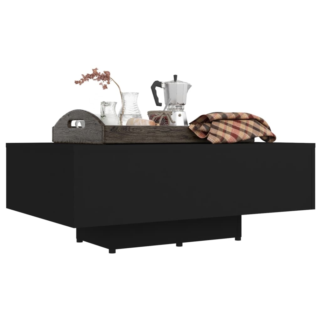 VidaXL Salontafel 85x55x31 cm spaanplaat zwart