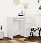 VidaXL Bureau 90x45x76 cm spaanplaat wit