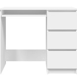 VidaXL Bureau 90x45x76 cm spaanplaat wit