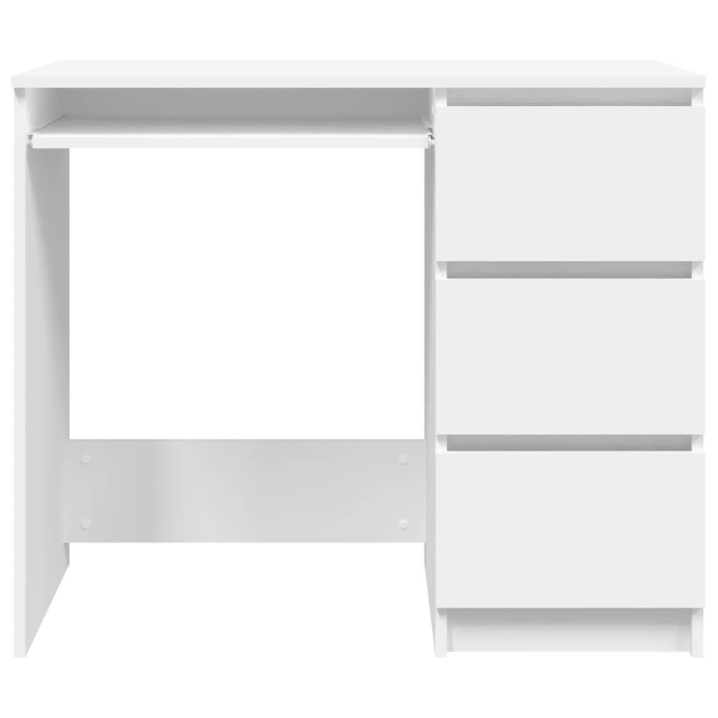 VidaXL Bureau 90x45x76 cm spaanplaat wit