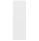 Dressoir met 6 lades 50x34x96 cm bewerkt hout wit