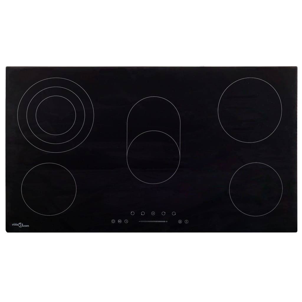 vidaXL Keramische kookplaat 5 kookzones aanraakbediening 8500 W 77 cm