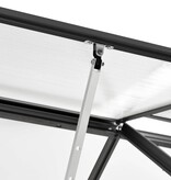 vidaXL Tuinkas 7,03 m³ aluminium antracietkleurig