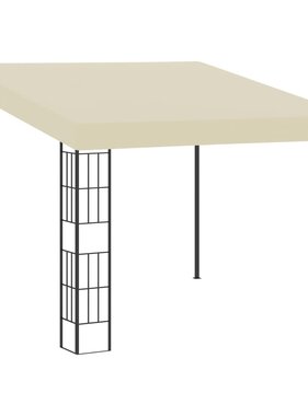 vidaXL Wandprieel 3x3 m stof crème