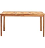 VidaXL 7-delige Eethoek poly rattan en massief acaciahout grijs