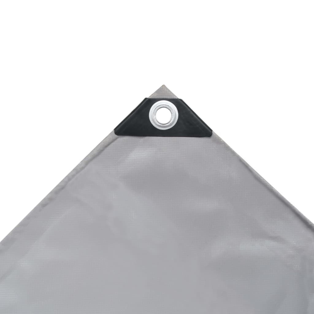 VidaXL Dekzeil 650 g/m² 4x5 m grijs