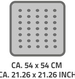 vidaXL Douchemat anti-slip Playa 54x54 cm zwart 68410