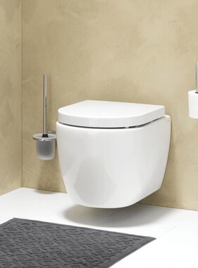 vidaXL Soft-close toiletbril Memphis duroplast wit 252930646