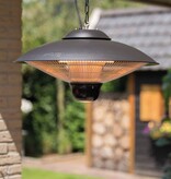 VidaXL Hangende verwarmer Sirius 2100 W halogeen zwart CE09B