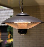 vidaXL Hangende verwarmer Sirius 2100 W halogeen zwart CE09B