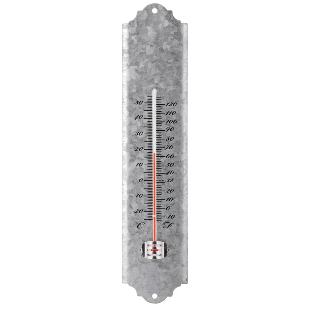 vidaXL Wandthermometer 30 cm schrootzink OZ10