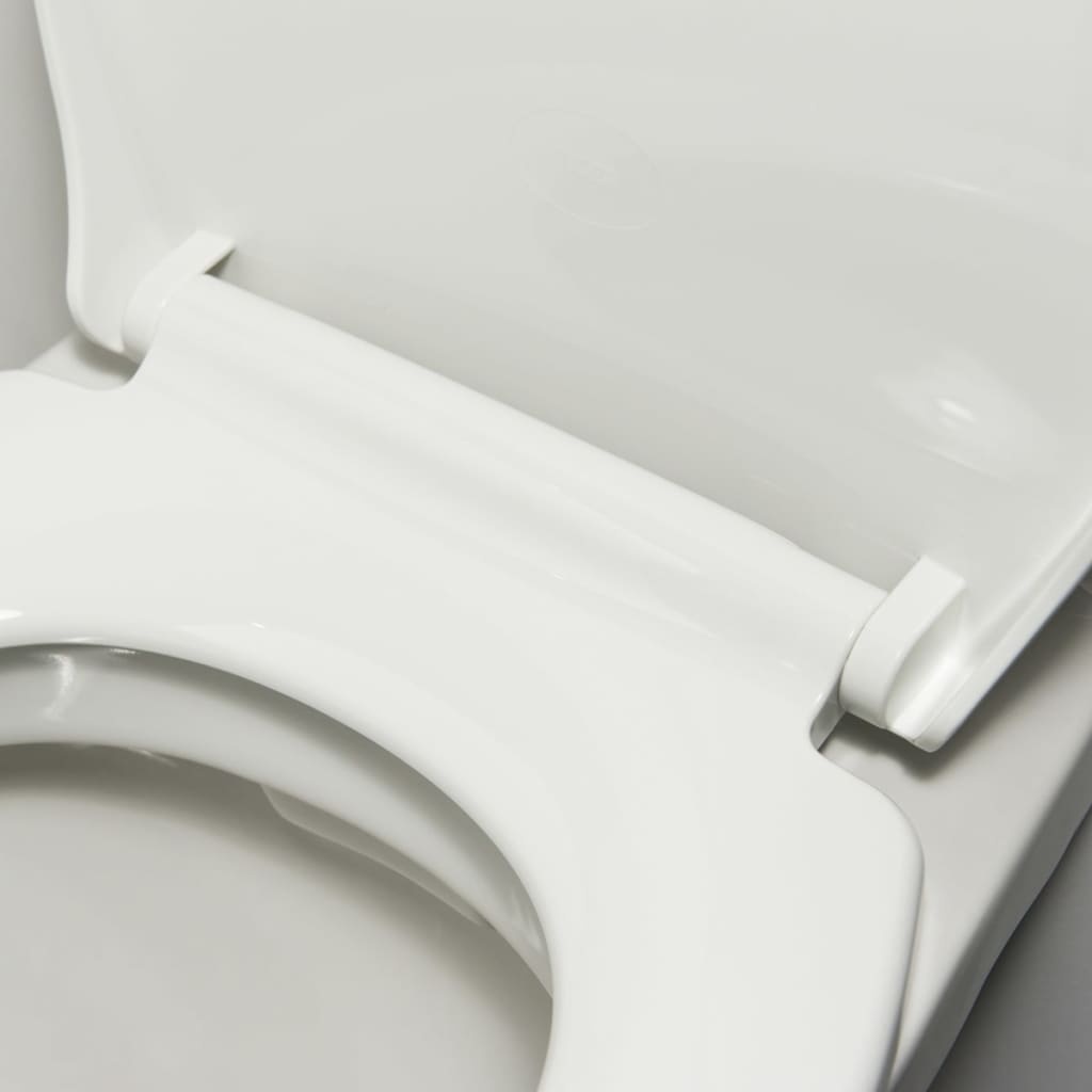 vidaXL toiletbril Pasadena thermoplast wit 250010646