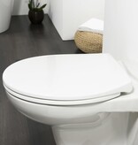 vidaXL toiletbril Pasadena thermoplast wit 250010646