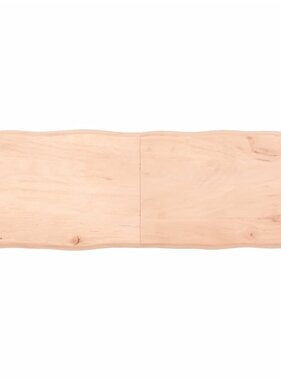 vidaXL Tafelblad natuurlijke rand 180x60x6 cm massief eikenhout