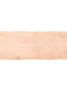 vidaXL Tafelblad natuurlijke rand 180x60x4 cm massief eikenhout