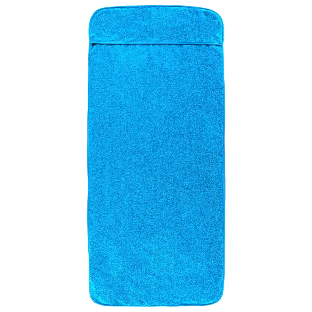 vidaXL Strandhanddoeken 2 st 400 g/m² 75x200 cm stof turquoise