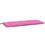 vidaXL Tuinbankkussen 120x50x7 cm stof roze