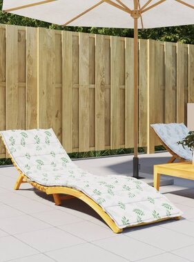 Ligbedkussen bladpatroon oxford stof