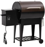 vidaXL Pelletbarbecue met bodemplaat 94 cm ijzer zwart