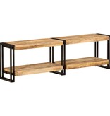 vidaXL Tv-meubel 140x30x40 cm massief mangohout