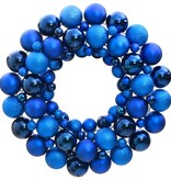 vidaXL Kerstkrans 45 cm polystyreen blauw