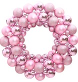 vidaXL Kerstkrans 45 cm polystyreen roze