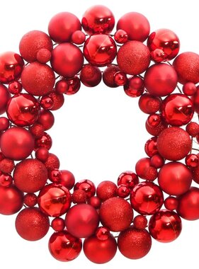 vidaXL Kerstkrans 45 cm polystyreen rood