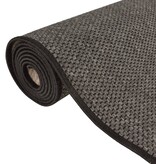 vidaXL Tapijtloper 80x200 cm sisal-look antracietkleurig