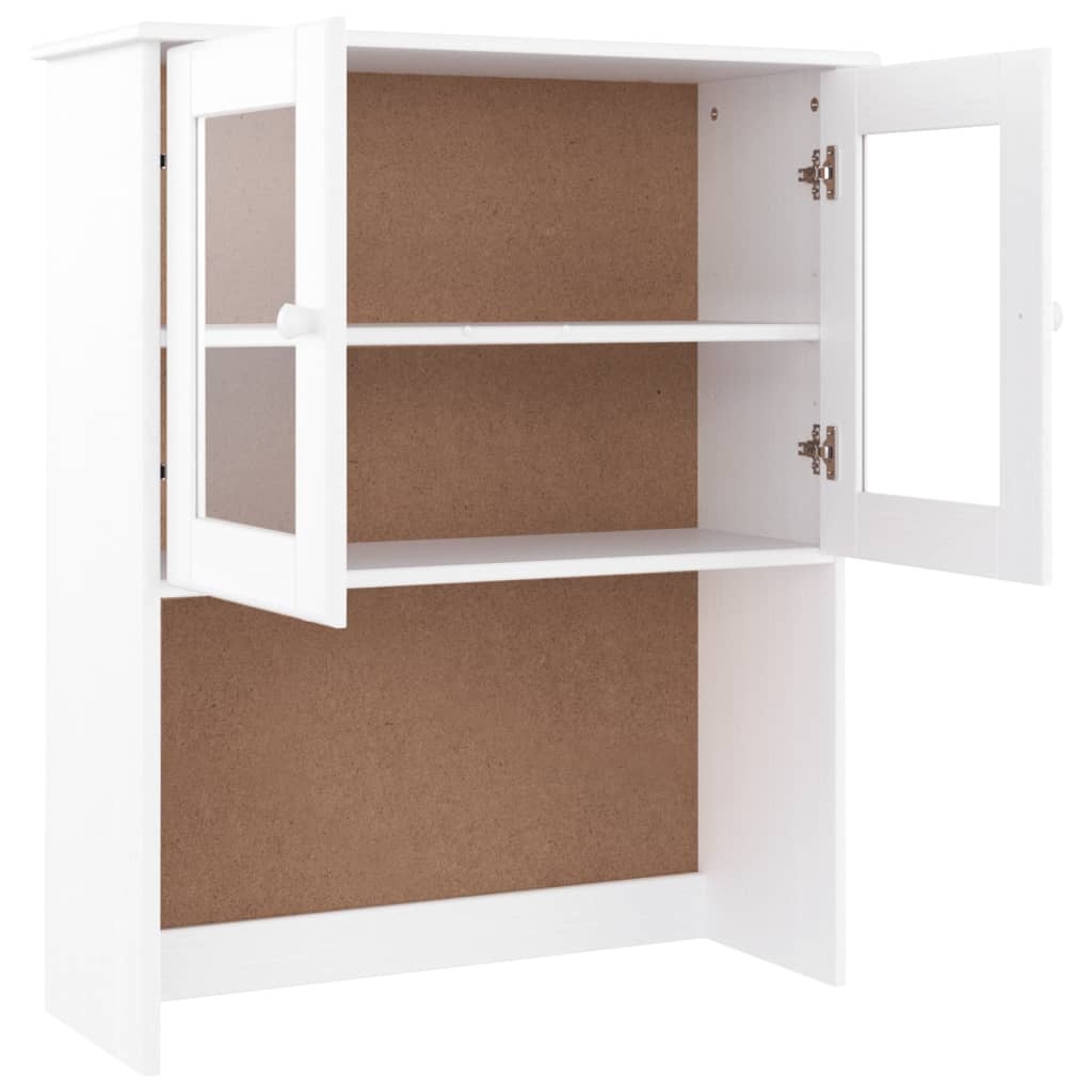 vidaXL Opzetkast ALTA 77x30x92 cm massief grenenhout wit