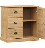 vidaXL Dressoir met lades VIGO 78x40x75 cm massief grenenhout