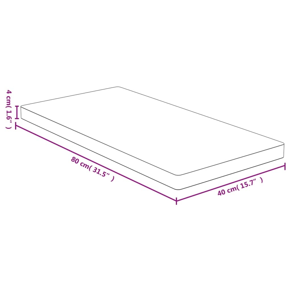 vidaXL Tafelblad 40x80x4 cm bamboe