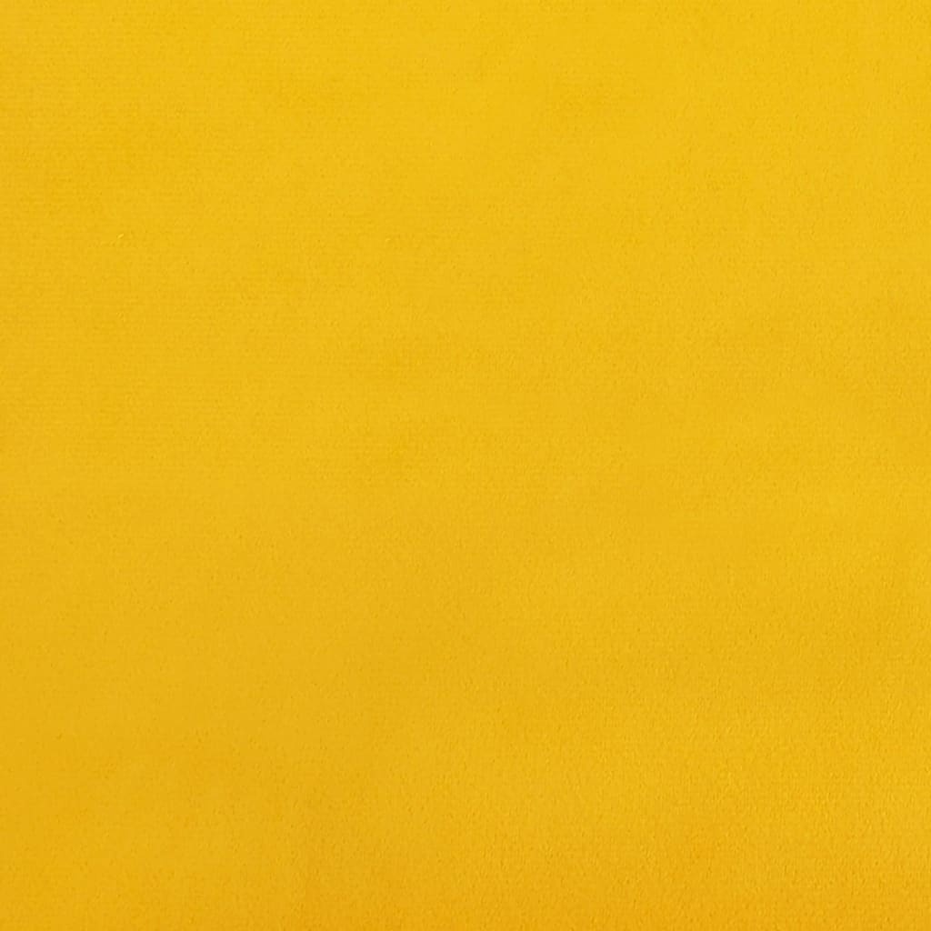 vidaXL Voetenbank 78x56x32 cm fluweel geel