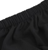 vidaXL Vierzitsbankhoes stretch polyester jersey zwart