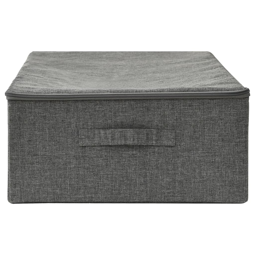 vidaXL Opbergbox 70x40x18 cm stof antracietkleurig