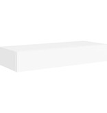 vidaXL Wandschappen 2 st met lade 60x23,5x10 cm MDF wit