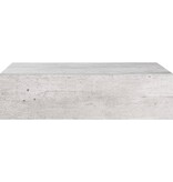 vidaXL Wandschappen 2 st met lade 40x23,5x10 cm MDF betongrijs