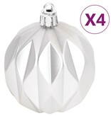 vidaXL 70-delige Kerstballenset zilver en wit