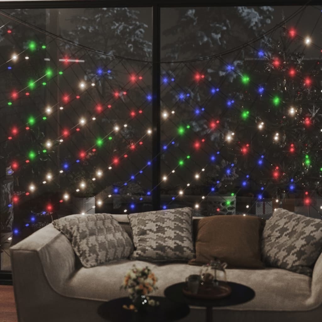 vidaXL Kerstnetverlichting 544 LED's binnen/buiten 4x4 m meerkleurig