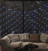 vidaXL Kerstnetverlichting 306 LED's binnen en buiten 3x3 m blauw
