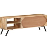 vidaXL Tv-meubel 110x30x40 cm massief mangohout