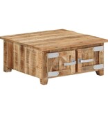 vidaXL Salontafel 67x67x30 cm massief mangohout