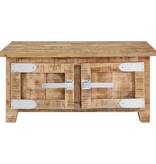 vidaXL Salontafel 67x67x30 cm massief mangohout